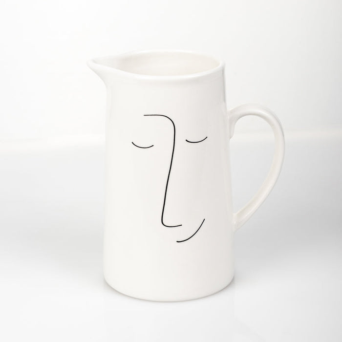 Faces of Felicity Thirst Jug 1lt - White