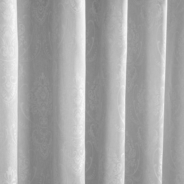 HOME.LIFE Paris Jacquard Taped Lined Curtain - Dark Grey