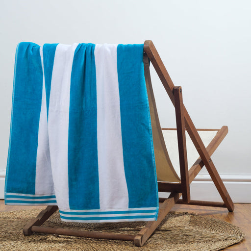 Miami Cabana Beach Towel - River Blue