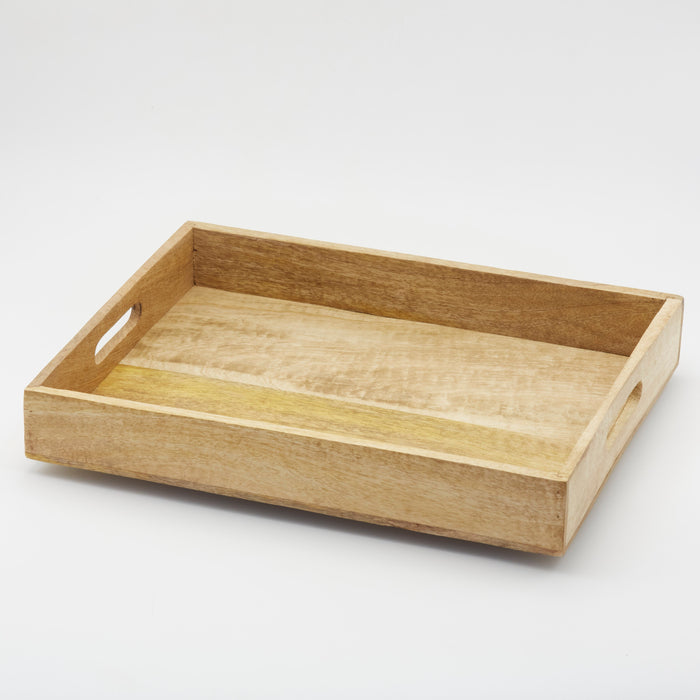Terra Mango Wood Square Tray with Handles
