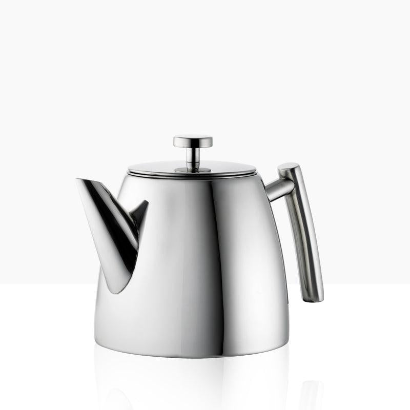 Moretti CafÃ© Teapot | Steel Tapered – Whitehouse & Continental Linen