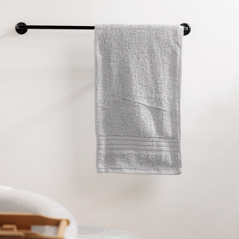100% Cotton Hand Towel - Dove Grey (100x60cm)-Hand Towel