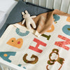100% Cotton Jacquard Baby Blanket Alphabet