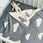 100% Cotton Jacquard Reversible Baby Blanket Dreamy Clouds