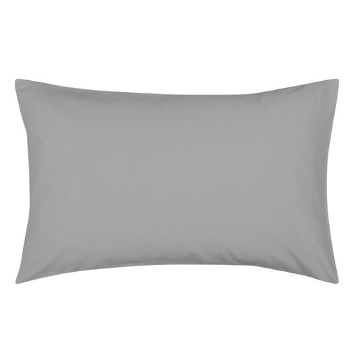 144 Thread Count Polycotton Pillowcase - Grey