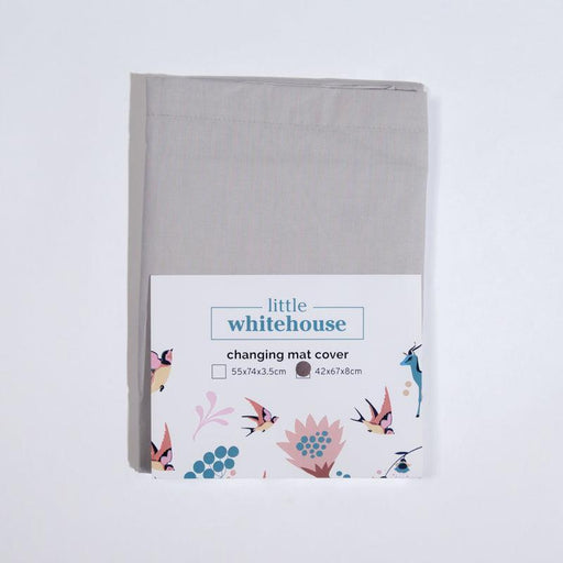 Little White House Change Mat Cover - Standard - Light Grey
