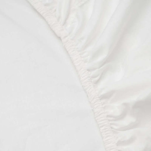 Little Whitehouse Cot Fitted Sheet - White