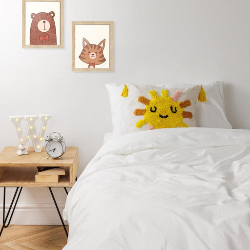 100% Cotton Kids Duvet Cover Set White-Duvet Cover Set