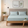 200 Thread Count 100% Cotton Percale Fitted Sheet Duck Egg