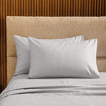 200 Thread Count 100% Cotton Percale Pillowcase Light Grey