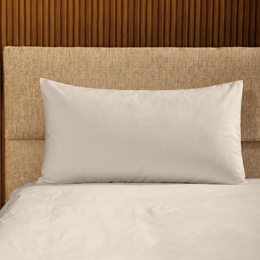 200 Thread Count 100% Cotton Percale Pillowcase Stone-Pillowcases