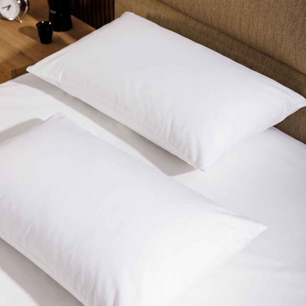 200 Thread Count 100% Cotton Percale Pillowcase White-Pillowcases