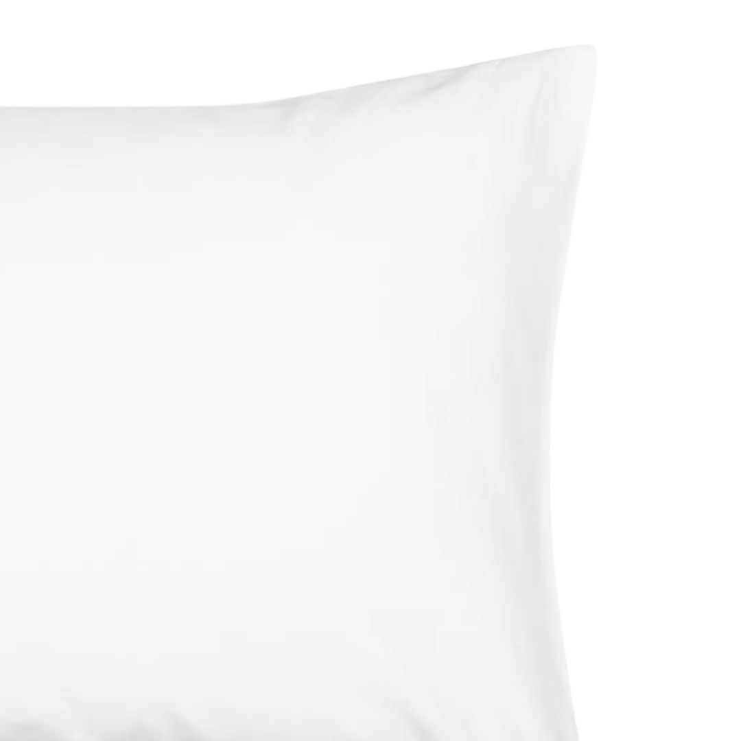 200 Thread Count 100% Cotton White Pillowcase