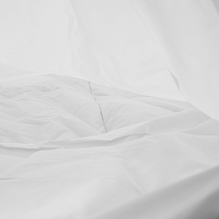 200 Thread Count Cotton Rich Percale Flap Duvet Cover - White-Duvet Cover