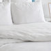 200 Thread Count Cotton Rich Percale Flap Duvet Cover - White-Duvet Cover