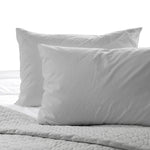 200 Thread Count Cotton Rich Percale Pillowcase Pair Light Grey