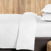 200 Thread Count Flap Oxford Cotton Rich Percale Duvet Cover - White-Duvet Cover