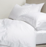 200 Thread Count Oxford Cotton Rich Percale Duvet Cover Set White