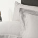 200 Thread Count Oxford Cotton Rich Percale Pillowcase - Light Grey-PILLOWCASE