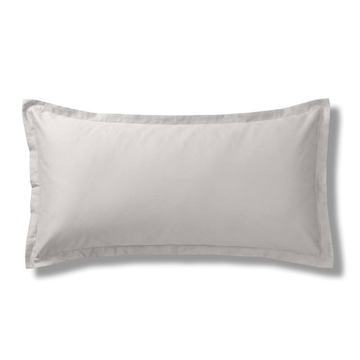 200 Thread Count Oxford Cotton Rich Percale Pillowcase Light Grey-Pillowcases