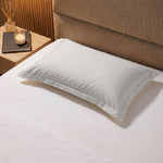 200 Thread Count Oxford Cotton Rich Percale Pillowcase Light Grey