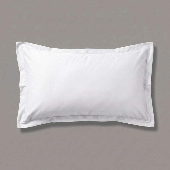 200 Thread Count Oxford Cotton Rich Percale Pillowcase White-Pillowcases