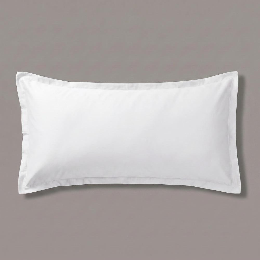 200 Thread Count Oxford Cotton Rich Percale Pillowcase White-Pillowcases