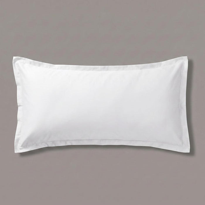 200 Thread Count Oxford Cotton Rich Percale Pillowcase White-Pillowcases