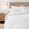 200 Thread Count Oxford Cotton Rich Percale Duvet Cover Set White