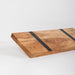 Acacia Wood Paddle Board Rectangular - Black Inlay