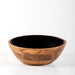 Acacia Wood Salad Bowl with Enamel - Black