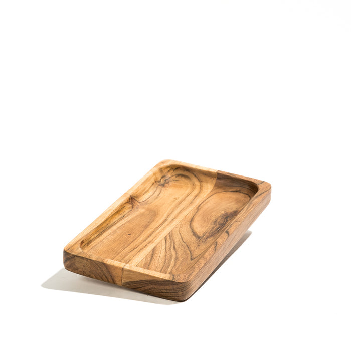 Acacia Wooden Rectangular Tray - Natural