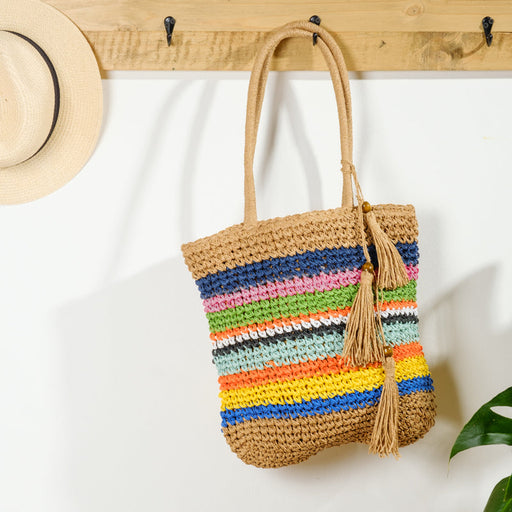 Beach Bag - Multicolour Stripe