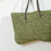Beach Bag Straw Weave - Fatigue Green