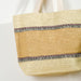 Beach Bag Straw Weave Gold & Beige