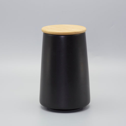 Black Ceramic Storage Canister - Large