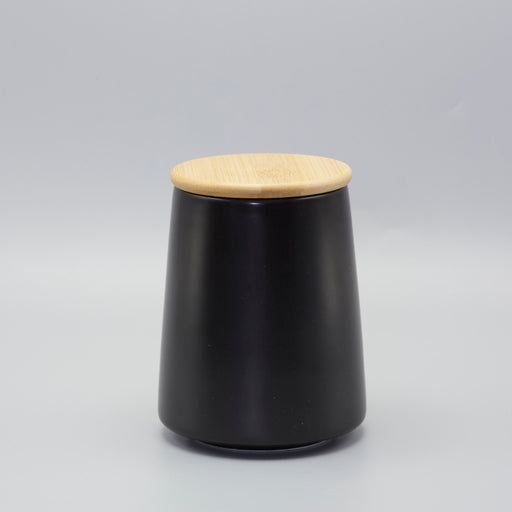 Black Ceramic Storage Canister - Medium