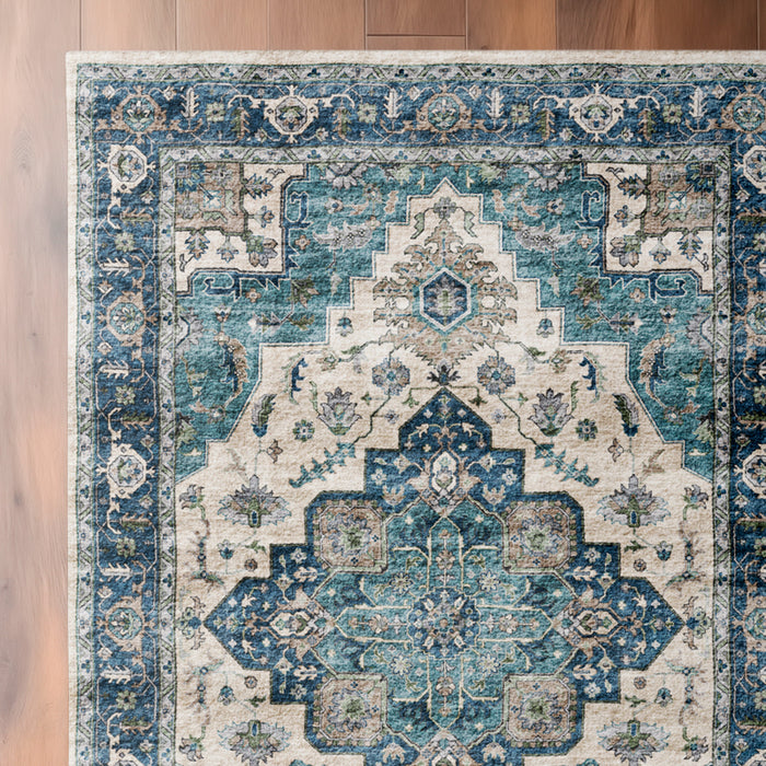 Softweave Printed Carpet - Blue Lagoon