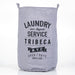 Canvas Laundry Basket - Light Grey