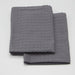 Caterer's Choice Charcoal Waffle Weave Dishcloths
