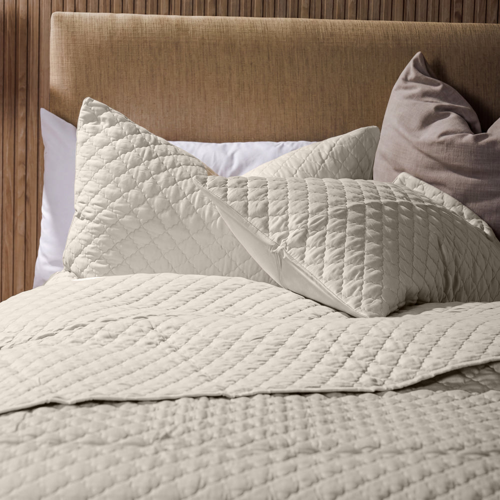 Clay Whisper Soft Premium Cotton Quilt Ivory