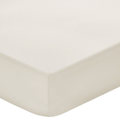 Cotton 200 Thread Count Fitted Sheet - Stone