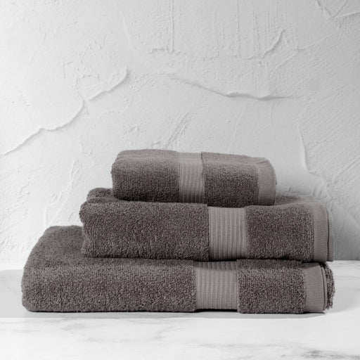 Cotton Bay Zero Twist Hand Towel - Grey