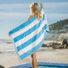 Cotton Bay Miami Cabana Beach Towel Sky Blue