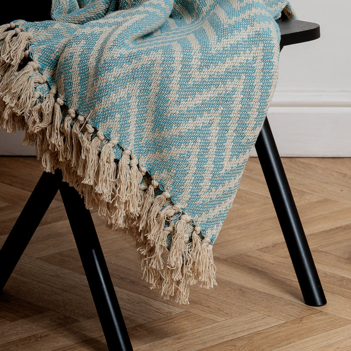 Cotton Bay Wave Throw - Aqua