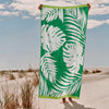 Cotton Collection Palm Paradise Velour Beach Towel