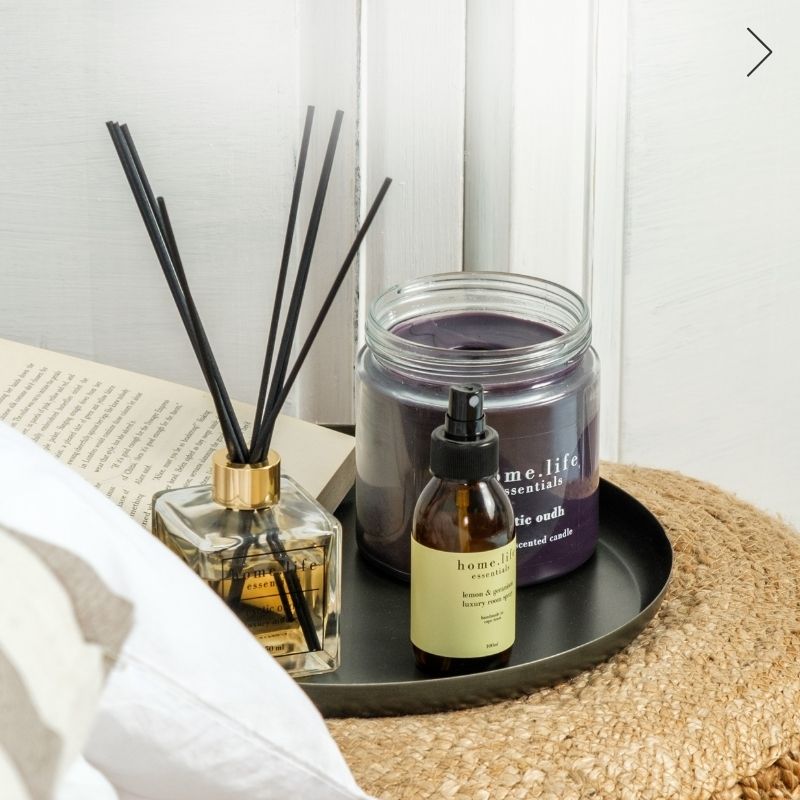 home.life diffuser, scented room spray and luxury candle