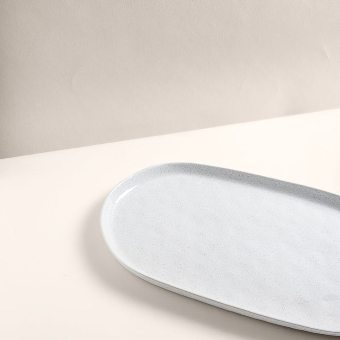 Ecology Speckle Milk Oval Platter - Large
