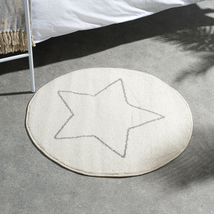 Ariel Carpet Natural/Grey Round