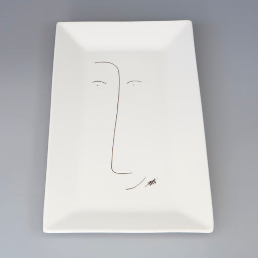 Faces of Felicity Large Porcelain Rectangular Platter - Entice